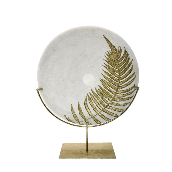Gold Leaf Circle Decor
